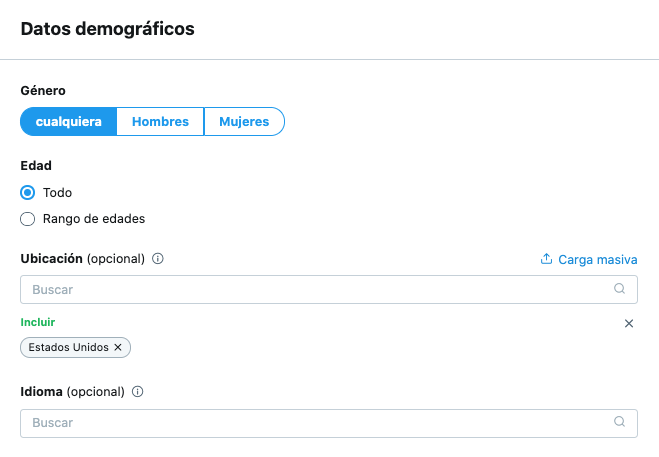 Segmentación por datos demográficos