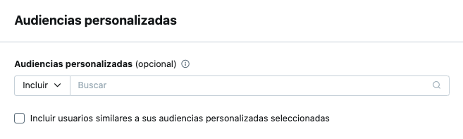Segmentación por audiencia personalizada
