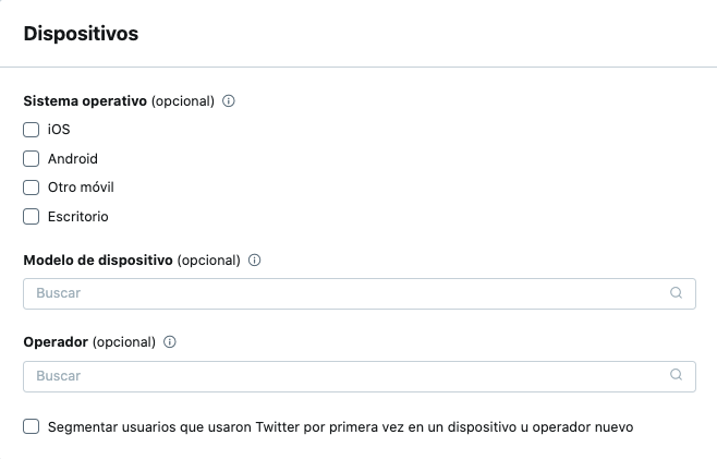 Segmentación por dispositivo