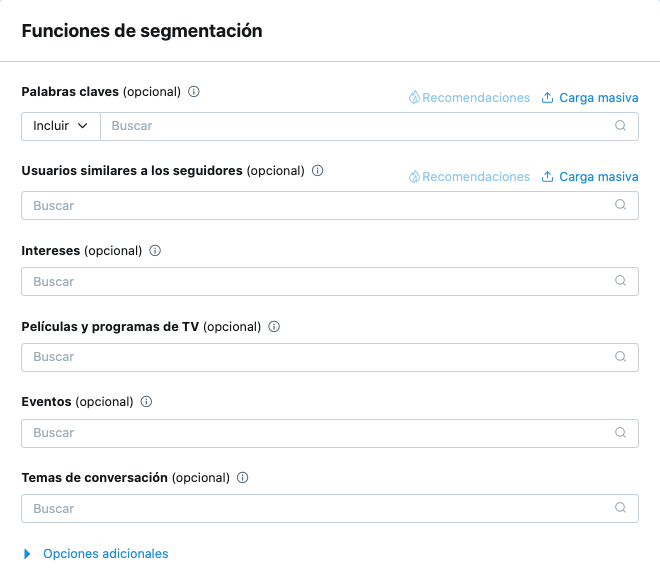 Segmentación de Twitter Ads