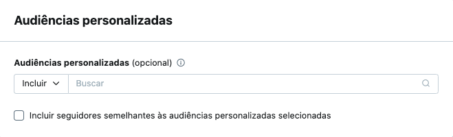 Segmentação por audiência personalizada