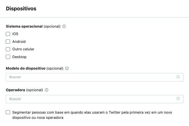 Segmentação por dispositivo