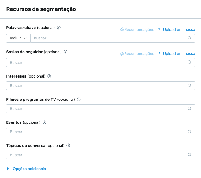 Segmentação do Twitter Ads