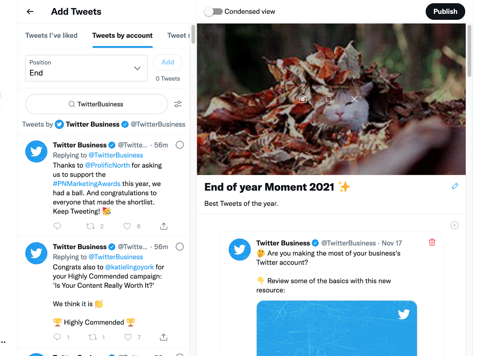 How to Make a Twitter Moment that shows off your year