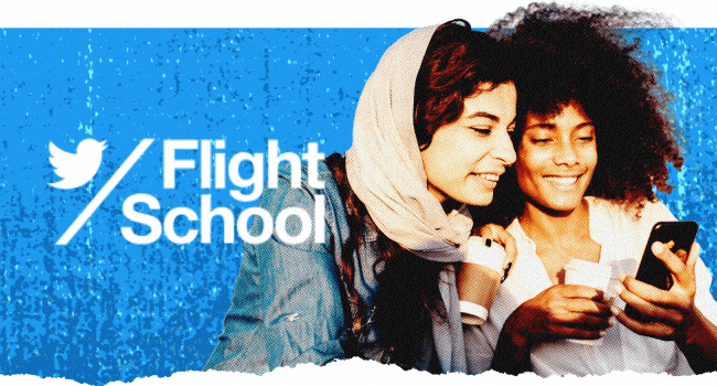GIF de Twitter Flight School