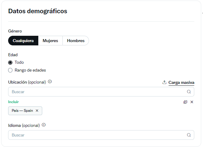 Segmentación por datos demográficos