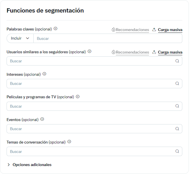 Segmentación de Twitter Ads