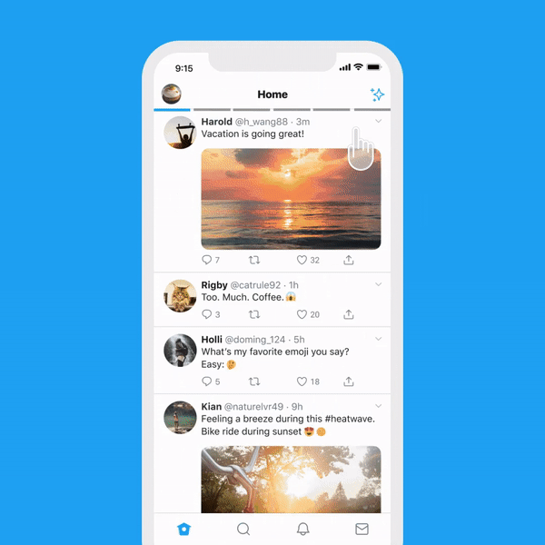 Cómo cambiar de lista a timeline