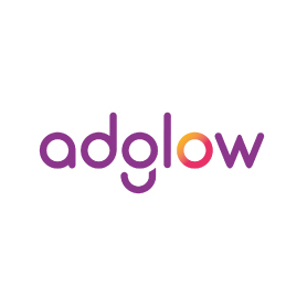 Adglow logo Partner logo image