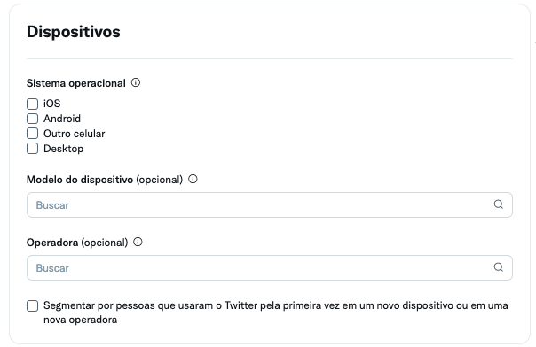 Segmentação por dispositivo