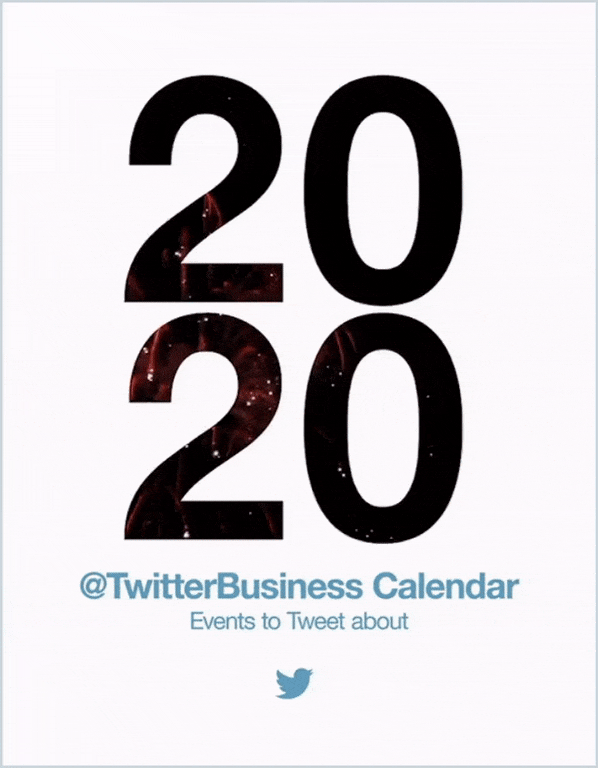 2020 Twitter marketing calendar India
