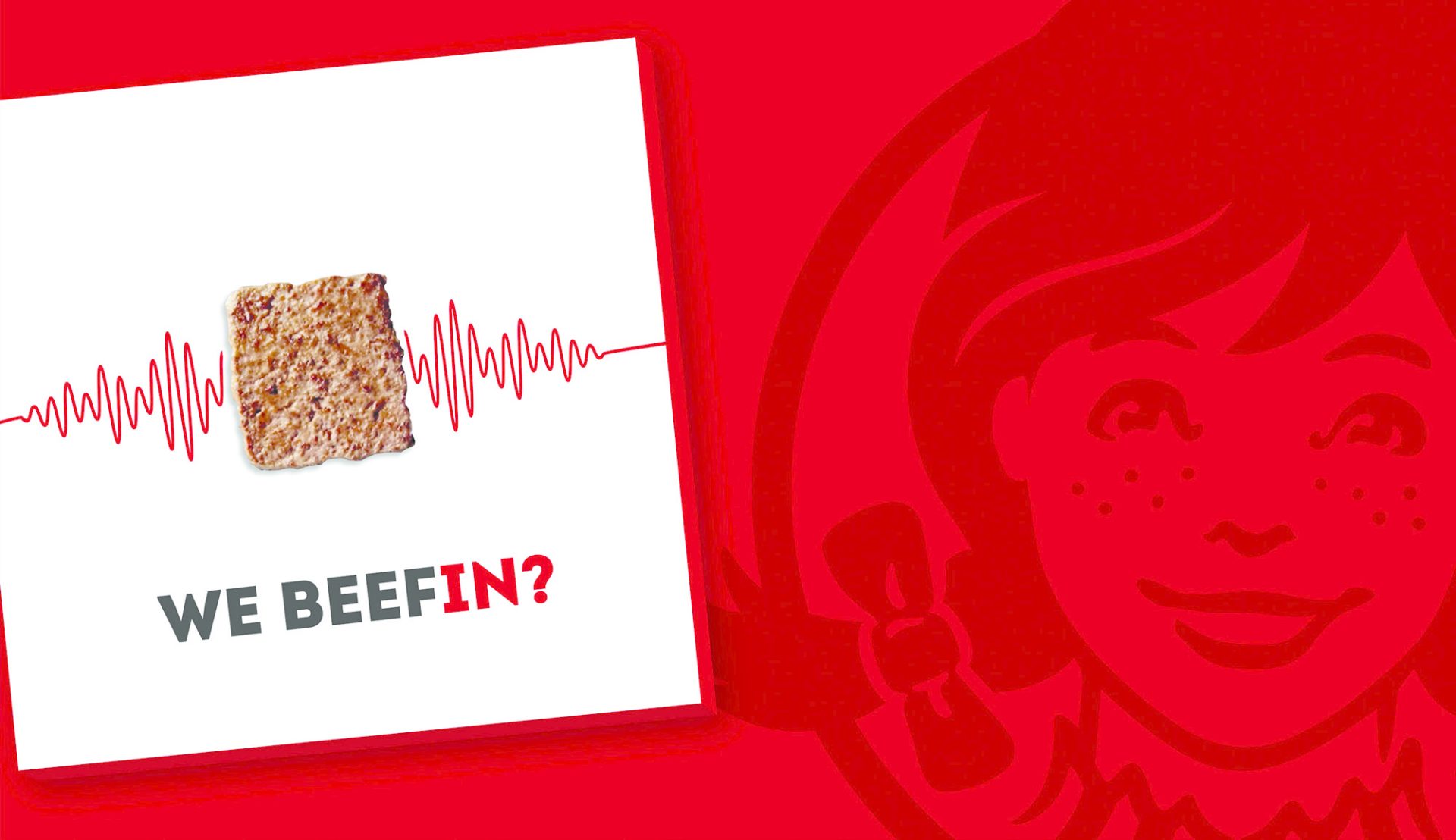Ad from Wendy's in response to Burger King