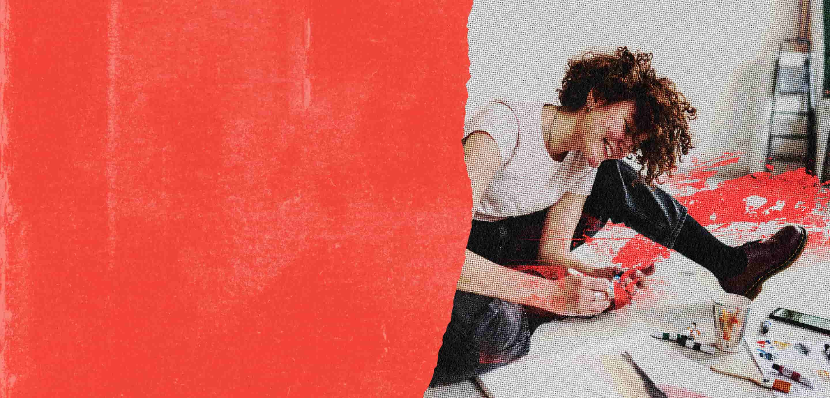 Image of person creating art to showcase "Creator Culture"