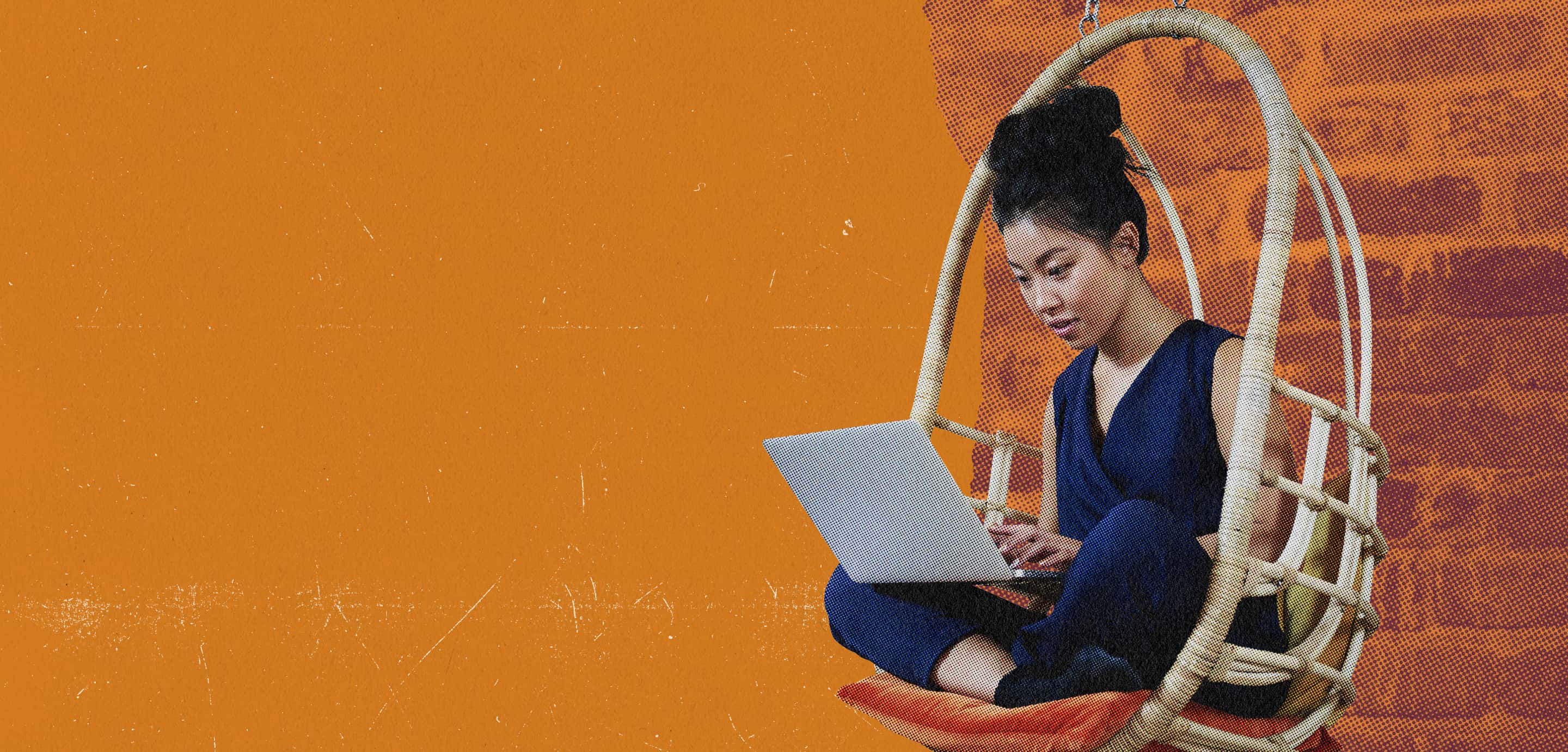 Image of person working on a laptop to showcase "Tech Life"